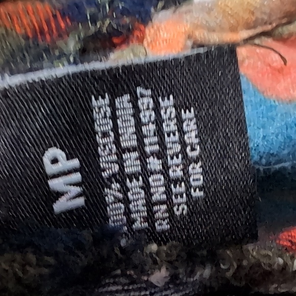 Tolani Collection Black Plaid Long Sleeve Button Up with Back Knit Design Medium - Picture 3 of 5